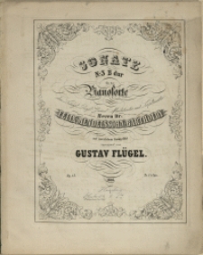 Sonate : Nr. 3 : B-dur : f&uuml;r das Pianoforte : Op. 13