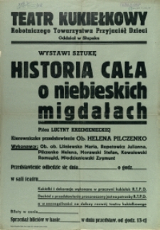 [Afisz. Inc.:] Teatr Kukiełkowy Robotniczego Towarzystwa Przyjaciół Dzieci Oddział w Słupsku wystawi [...]