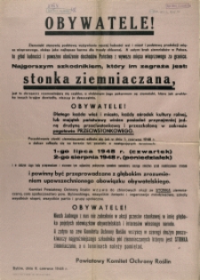 [Afisz] Obywatele! : [zwalczanie stonki ziemniaczanej]