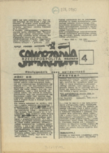 Samorządna Rzeczpospolita : dwutygodnik NSZZ "Solidarność" : edycja Pomorze Zachodnie. 1985 nr 4