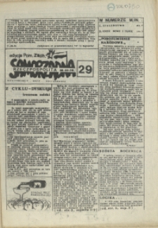 Samorządna Rzeczpospolita : dwutygodnik NSZZ "Solidarność" : edycja Pomorze Zachodnie. 1986 nr 29