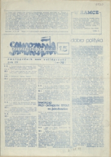 Samorządna Rzeczpospolita : dwutygodnik NSZZ "Solidarność" : edycja Pomorze Zachodnie. 1988 nr 15