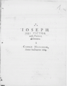 Ioseph Sui Victor ausu Poetico delineatus