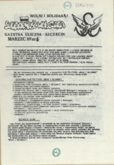 Solidarność Walcząca : pismo NSZZ "Solidarność" Szczecin. 1989 nr 6