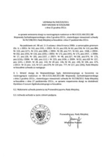 Uchwała Rady Miejskiej w Koszalinie nr XVII/219/2011