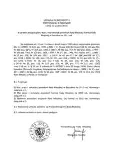 Uchwała Rady Miejskiej w Koszalinie nr XVII/220/2011