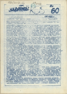 Solidarność KOS. 1984 nr 60