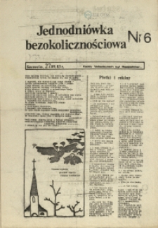 Jednodniówka Bezokolicznościowa. 1983 nr 6