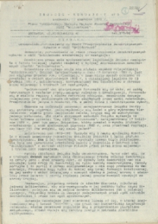 Jedność - Komunikat : pismo Tymczasowego Zarządu Regionu Pomorza Zachodniego NSZZ "Solidarność". 1989 nr 6