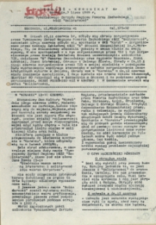 Jedność - Komunikat : pismo Tymczasowego Zarządu Regionu Pomorza Zachodniego NSZZ "Solidarność". 1989 nr 15