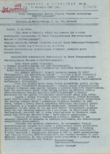 Jedność - Komunikat : pismo Tymczasowego Zarządu Regionu Pomorza Zachodniego NSZZ "Solidarność". 1989 nr 21