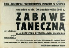 [Afisz] Rada Zakładowa Przedsiębiorstw Miejskich w Słupsku urządza [...]