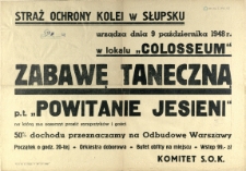 [Afisz] Straż Ochrony Kolei w Słupsku urządza [...]