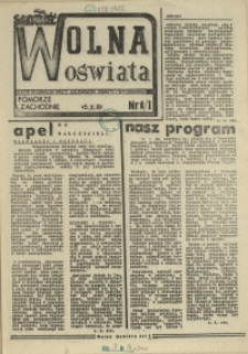Wolna Oświata. 1981 nr 1