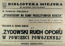 [Afisz] Biblioteka Miejska w służbie czytelnika