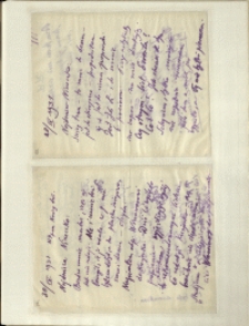 Listy Stanisława Ignacego Witkiewicza do żony Jadwigi z Unrugów Witkiewiczowej. List z 28.09.1931. List z 30.09.1931.