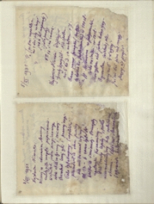 Listy Stanisława Ignacego Witkiewicza do żony Jadwigi z Unrugów Witkiewiczowej. List z 05.11.1931. List z 07.11.1931.