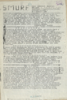 Smurf : pismo Federacji Młodzieży Walczącej. ZSB 2, Technikum Poligraficzne, Zas. Poligraficzna. 1989 nr 3