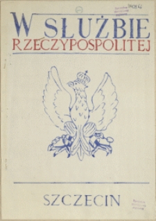 W Służbie Rzeczypospolitej : kwartalnik Niepodległościowego Ruchu Robotniczego. 1988 nr 1