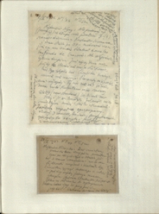 Listy Stanisława Ignacego Witkiewicza do żony Jadwigi z Unrugów Witkiewiczowej. List z 27.02.1932. Karta pocztowa z 28.02.1932.