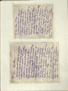 Listy Stanisława Ignacego Witkiewicza do żony Jadwigi z Unrugów Witkiewiczowej. List z 04.04.1932. List z 06.04.1932.