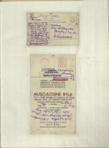 Listy Stanisława Ignacego Witkiewicza do żony Jadwigi z Unrugów Witkiewiczowej. Karta pocztowa z 02 lub 03.04.1932. Załacznik do listu z 06.04.1932.