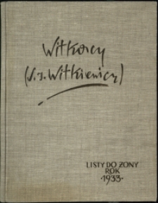 Listy Stanisława Ignacego Witkiewicza do żony Jadwigi z Unrugów Witkiewiczowej. Kartka pocztowa z 07.01.1933. Kartka pocztowa z 08.01.1933.