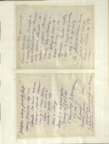 Listy Stanisława Ignacego Witkiewicza do żony Jadwigi z Unrugów Witkiewiczowej. List z 10.01.1933. C.d. listu z 19.01.1933.