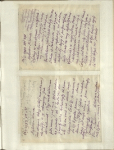 Listy Stanisława Ignacego Witkiewicza do żony Jadwigi z Unrugów Witkiewiczowej. List z 16.01.1933. List z 18.01.1933.