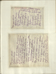 Listy Stanisława Ignacego Witkiewicza do żony Jadwigi z Unrugów Witkiewiczowej. List z 24.01.1933. List z 27.01.1933.