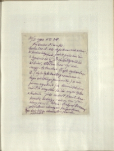 Listy Stanisława Ignacego Witkiewicza do żony Jadwigi z Unrugów Witkiewiczowej. List z 30.01.1933.