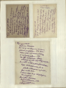 Listy Stanisława Ignacego Witkiewicza do żony Jadwigi z Unrugów Witkiewiczowej. Kartka pocztowa z 05.04.1933. Kartka pocztowa z 06.04.1933. List z 08.04.1933.