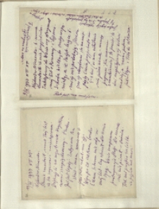 Listy Stanisława Ignacego Witkiewicza do żony Jadwigi z Unrugów Witkiewiczowej. List z 09.04.1933. List z 11.04.1933.