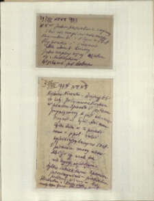 Listy Stanisława Ignacego Witkiewicza do żony Jadwigi z Unrugów Witkiewiczowej. Kartka pocztowa z 29.07.1933. List z 31.07.1933.