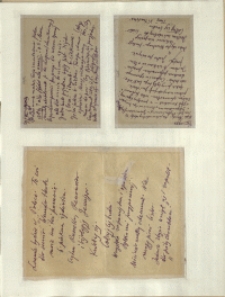 Listy Stanisława Ignacego Witkiewicza do żony Jadwigi z Unrugów Witkiewiczowej. Kartka pocztowa z 29.09.1933. Kartka pocztowa z 01.10.1933. List z 03.10.1933.