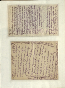 Listy Stanisława Ignacego Witkiewicza do żony Jadwigi z Unrug&oacute;w Witkiewiczowej. List z 01.03.1934. List z 12.03.1934.