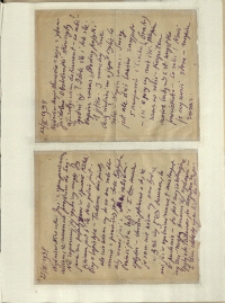 Listy Stanisława Ignacego Witkiewicza do żony Jadwigi z Unrugów Witkiewiczowej. List z 22.03.1934. List z 25.03.1934.