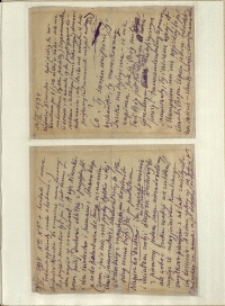 Listy Stanisława Ignacego Witkiewicza do żony Jadwigi z Unrugów Witkiewiczowej. List z 12.04.1934. List z 13.04.1934.