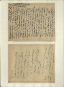 Listy Stanisława Ignacego Witkiewicza do żony Jadwigi z Unrug&oacute;w Witkiewiczowej. List z 06.07.1934. List z 08.07.1934.