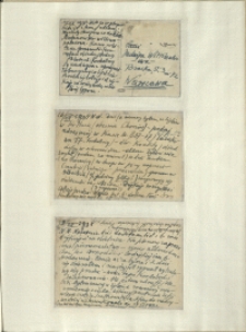 Listy Stanisława Ignacego Witkiewicza do żony Jadwigi z Unrugów Witkiewiczowej. Kartka pocztowa z 15.12.1934. Kartka pocztowa z 16.12.1934. Kartka pocztowa z 18.12.1934.