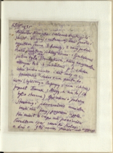 Listy Stanisława Ignacego Witkiewicza do żony Jadwigi z Unrugów Witkiewiczowej. List z 25.04.1935.