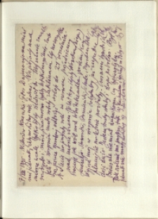 Listy Stanisława Ignacego Witkiewicza do żony Jadwigi z Unrugów Witkiewiczowej. List z 07.08.1935.