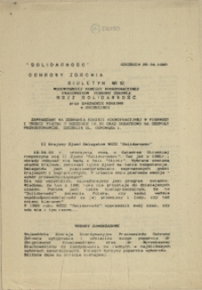 Biuletyn Wojew&oacute;dzkiej Komisji Koordynacyjnej Pracownik&oacute;w Ochrony Zdrowia. 1990 nr 12