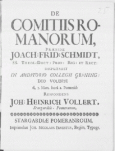 De Comitiis Romanorum