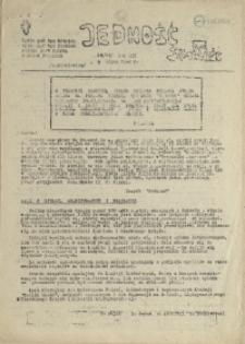 Jedność : Organ Międzyzakładowego Komitetu Strajkowego przy Stoczni im. Adolfa Warskiego. 1982 nr 20/80