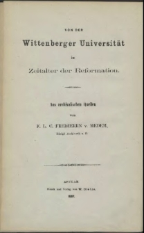 Die Universitäts-Jahre der Herzoge Ernst Ludwig und Barnim von Pommern