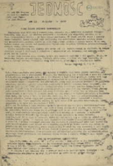 Jedność : Organ Międzyzakładowego Komitetu Strajkowego przy Stoczni im. Adolfa Warskiego. 1982 nr 28/88