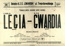 [Afisz] Towarzyskie zawody piłki nożnej [...]