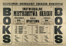 [Afisz] Indywidualne Mistrzostwa Okręgu [...]