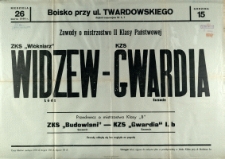 [Afisz ] Zawody o mistrzostwo II Klasy Państwowej [...]